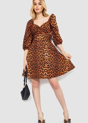 Платье с леопардовым принтом, цвет леопардовый, размер L-XL, 1...