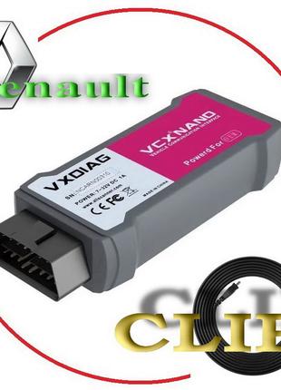 VXDIAG Vcx Nano RVDIAG Автосканер для Renault Can CLIP J2534