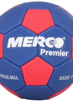 М'яч гандбол Merco Premier handball ball, No. 1 Blue IID66327