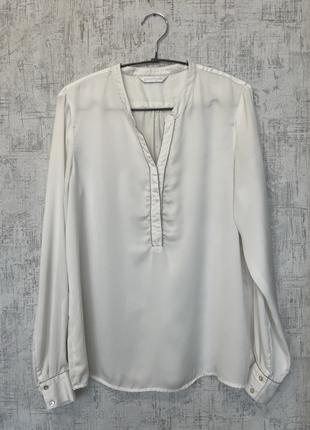 Сорочка біла комір стійка (M/38/46) рубашка белая воротник стойка