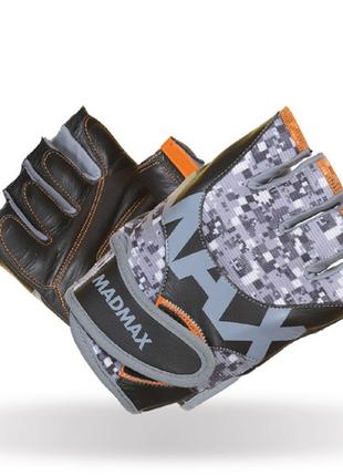 Перчатки для фитнеса MAD MAX MTi MFG 831, Grey Camo L
