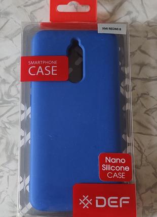 Чохол DEF xiaomi redmi 8 nano silicon case blue