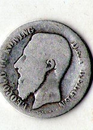 Бельгія › Король Леопольд II 50 сантим 1886-1899 срібло №1302