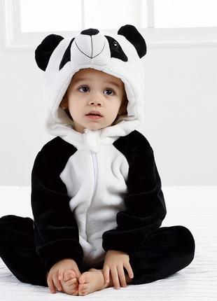 Детская пижама костюм кигуруми Панда для мальчиков и девочек, ...