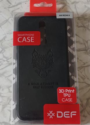 Чохол DEF xiaomi redmi 8 3D print tpu case wolf