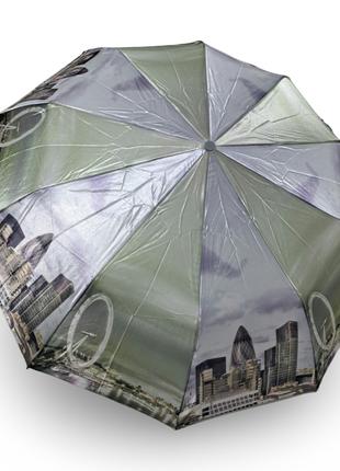 Зонт женский Bellissimo полуавтомат 10 спиц атлас #05001