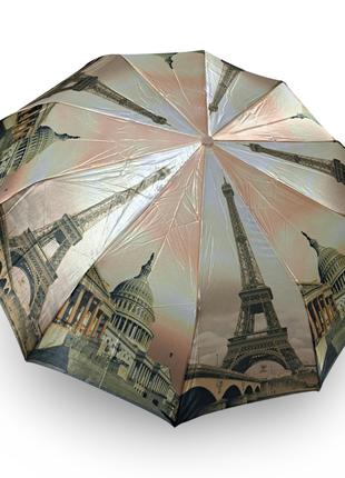 Зонт женский Bellissimo полуавтомат 10 спиц атлас #05005