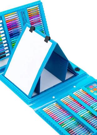 Голубой набор для рисования с мольбертом "Креативный Уголок"