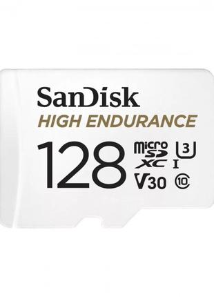Картка пам'яті 128 ГБ microSDXHC U3 V30 SanDisk High Endurance...