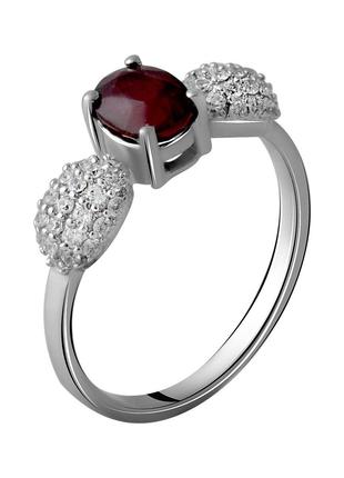 Серебряное кольцо SilverBreeze с натуральным рубином 1.865ct (...