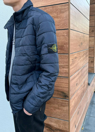 Балонова куртка Stone Island Синій