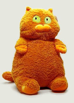 Мягкая играшка-подушка Shantou "Толстый Кот" рыжий K15215-3