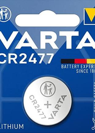 Дисковая батарейка VARTA Lithium Cell 3V CR2477