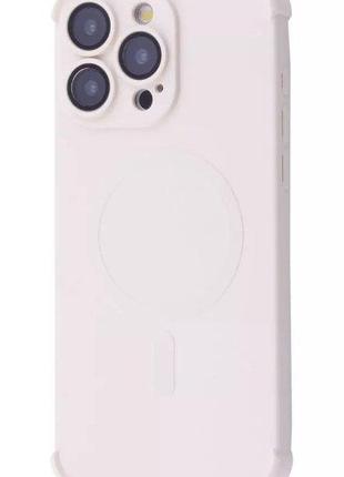 Чехол Silk Touch Case with MagSafe для iPhone 15 Pro Max White