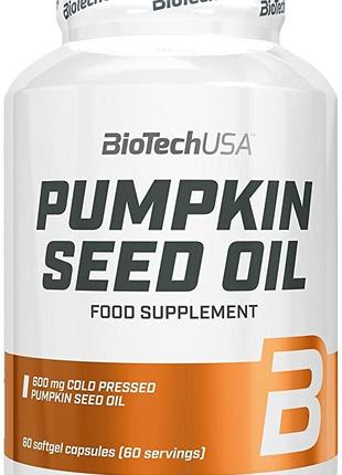 Тыквенное масло BioTech Pumpkin Seed Oil 60 caps