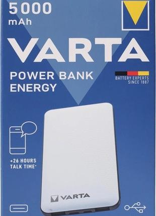 Power bank VARTA Energy 5000mAh (2USB/1Type-C, Li-Pol, QC3.0, ...