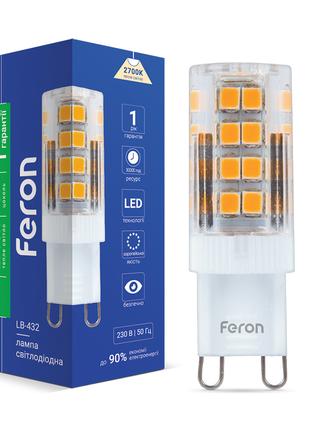 Світлодіодна лампа Feron LB-432 4Вт G9 2700K