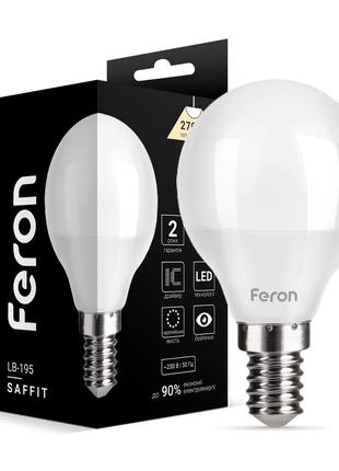 Світлодіодна лампа Feron LB-195 7Вт E14 2700K