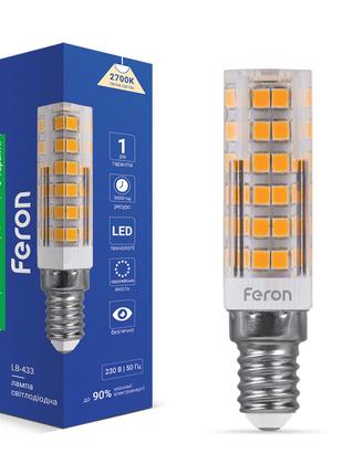 Світлодіодна капсульна лампа Feron LB-433 5Вт Е14 2700K