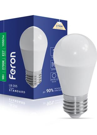 Світлодіодна лампа Feron LB-205 9Вт E27 2700K
