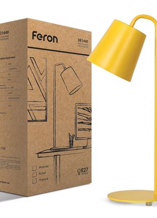 Настільний світильник Feron DE1440 під лампу Е27 жовтий