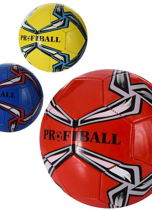 М'яч футбольний EV-3364 (30шт) розмір 5, ПВХ 1,8мм, 300г, 3 ко...