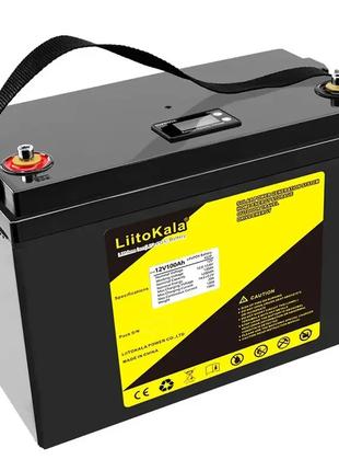Літій-залізо-фосфатний акумулятор LiFePO4, LiitoKala, 12V 100A...