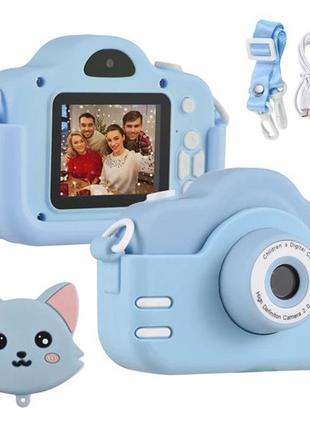 Детский цифровой фотоаппарат A3S blue
