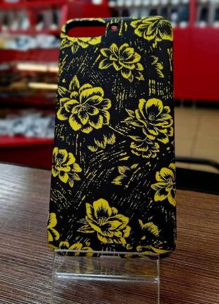 Чехол-накладка на телефон Huawei Y7 Prime 2018 c принтом цветов