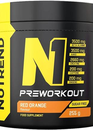 Предтренировочный комплекс Nutrend N1 255g (Red orange)