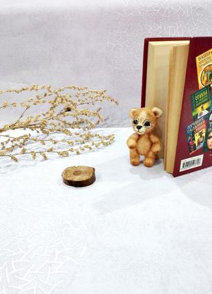 В'язаний мишка, ведмедик, маленька мініатюрна іграшка