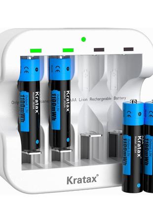 Акумуляторні літієві батареїААА, літій-іонних батарей Kratax 1...
