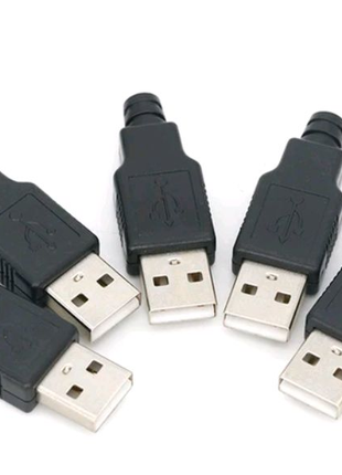 Разборные Штекера USB хорошего качества/ Чёрные и белые