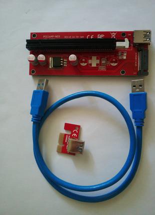 Райзер PCI-E 1x to 16x  PCE  164P-N03 ver 007S 60см