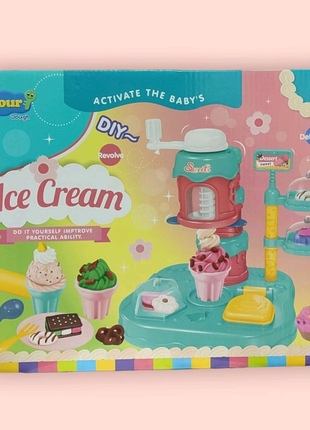 Набір тісто для ліплення (8070) «Фабрика морозива» 6 кольорів.