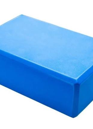 Блок для йоги MS 0858-2 материал EVA (Синий)