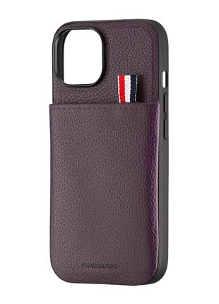 Чехол Jinduka Leather Pocket iPhone 15 Purple