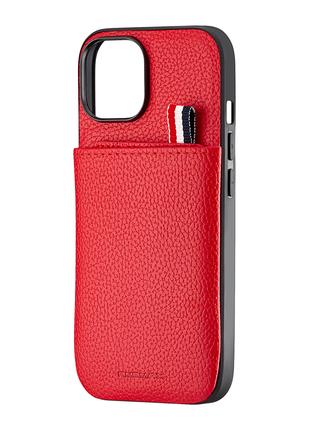 Чехол Jinduka Leather Pocket iPhone 15 Red