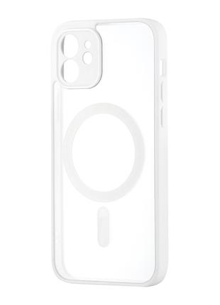 Чехол Color Edge with MagSafe (Protected Camera) iPhone 12 White