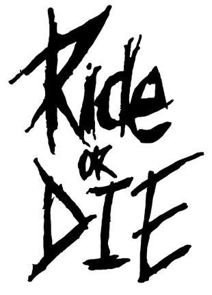 Авто мото наклейка Ride or Die