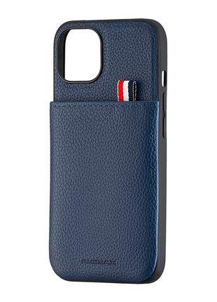 Чехол Jinduka Leather Pocket iPhone 13 Blue