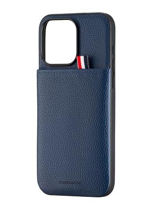 Чехол Jinduka Leather Pocket iPhone 15 Pro Max Blue