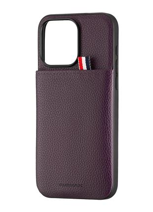 Чехол Jinduka Leather Pocket iPhone 15 Pro Max Purple