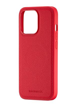 Чохол Jinduka Leather Case with MagSafe iPhone 13 Pro Red