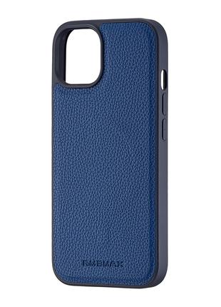 Чохол Jinduka Leather Case with MagSafe iPhone 14 Deep Blue