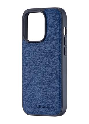 Чохол Jinduka Leather Case with MagSafe iPhone 14 Pro Deep Blue