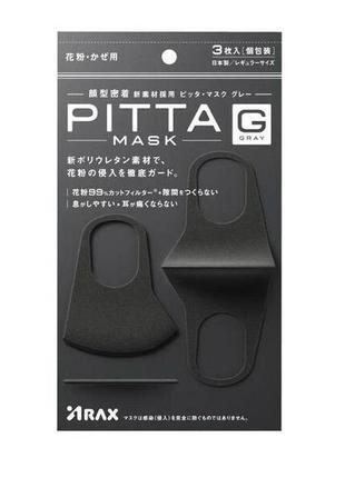 Многоразовая маска питта угольная ARAX Pitta Mask G (эластичны...