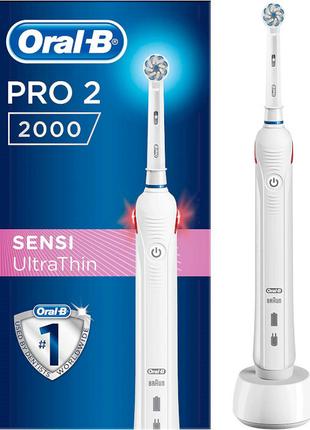 Електрична зубна щітка Oral-B Pro 2000 Sensi UltraThin 81752073