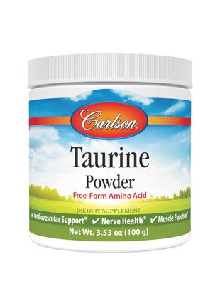 Аминокислота Carlson Labs Taurine Powder, 100 грамм
