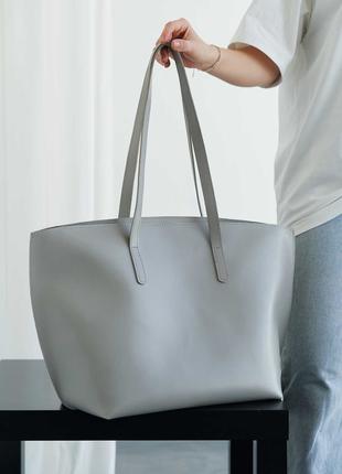 Жіноча сумка сіра сумка велика сумка сірий шопер сірий шоппер